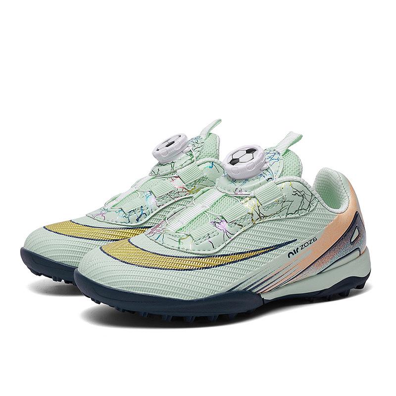 Children's rotating buckle TF football shoes broken nails boys and girls training game youth four seasons breathable sports shoes Jinjiang
