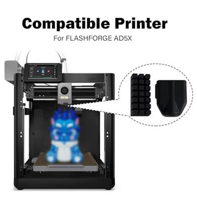 Flashforge İçin Nozül Fırçalı 5 Silikon Kılıf AD5X İçin Uyumlu 3D Yazıcı Isıya Dayanıklı Malzeme