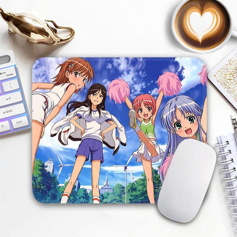 A Certain Magical I_Index Standard Anime Mouse Pad Edge Stitched Small Mousepad Gamer Travel MousePads Non-Slip Office Mousemat