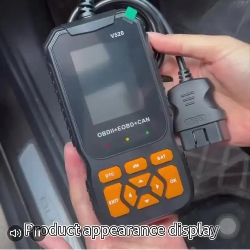 Scanner Diagnostico OBD2 V520 per Auto Lettore Codici Auto Strumento di Reset Spia Motore Dati in Tempo Reale Multilingua Strumento di Scansione Errori