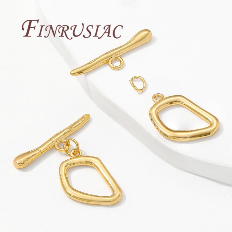 18K Gold Plated Toggle Clasps,Brass OT Clasps For Jewelry,Connectors Clasp For Bracelets Accessories,DIY Jewelry Making Supplies