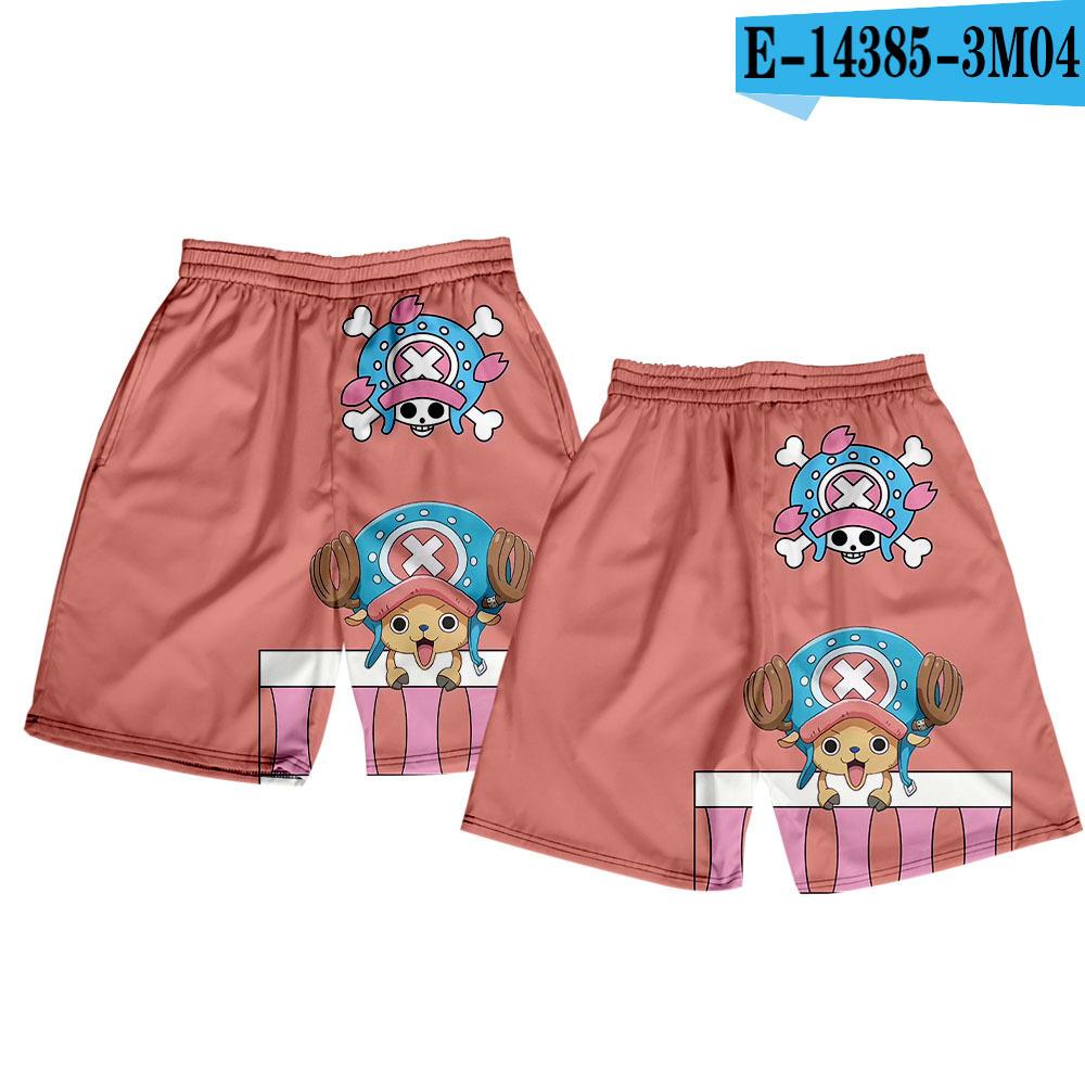 

Нові чоловічі пляжні шорти One Piece Anime Peripheral Character Series з дихаючими 3D-друкованими цифровими принтами 2XL