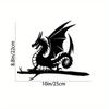 Metal Animal Sculptures for Backyard Patio Wall Decoration Birds Dogs Dragons Fairies