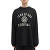 Fear of God Essentials Jersey Long-Sleeve Tee Black Men Tops 125HO244200F