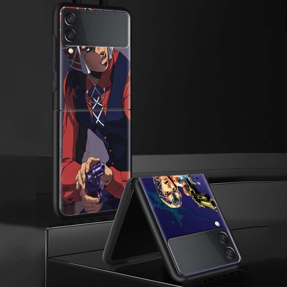 JoJo Adventure Guido Mista Phone Case For Samsung Galaxy Z Flip 7 6 5 4 3 5G Shockproof Cover Z Flip7 Flip6 ZFlip5 Flip3 Flip4 L