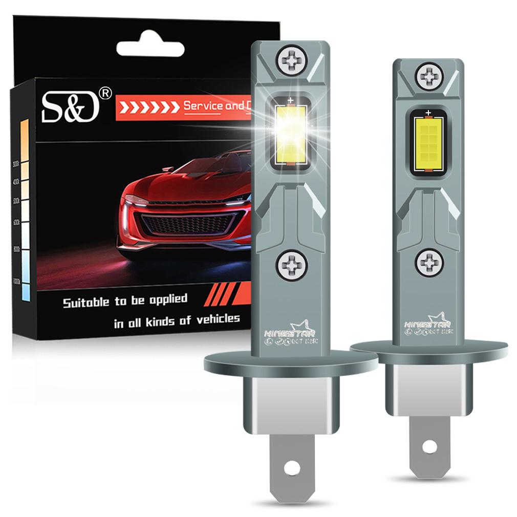 2st 15000LM H7 H4 LED Strålkastarlampor H11 H8 H1 Canbus Bil Dimljus 35W Fläktlös LED-lampa Auto Körljus 12V 6500K Plug&Play