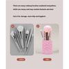 Sparkling Sequins Makeup Brush Storage Bucket Desktop Makeup Tools Storage Cosmetic Brushes Cylinder Container Home Storage Box