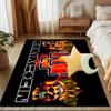 Ramm-stein Skulls And Logo Area Rug Suitable for Indoor And Outdoor,Carpets for Kitchens, Homes, Offices, Living Rooms,Home Decor,Christmas Gift