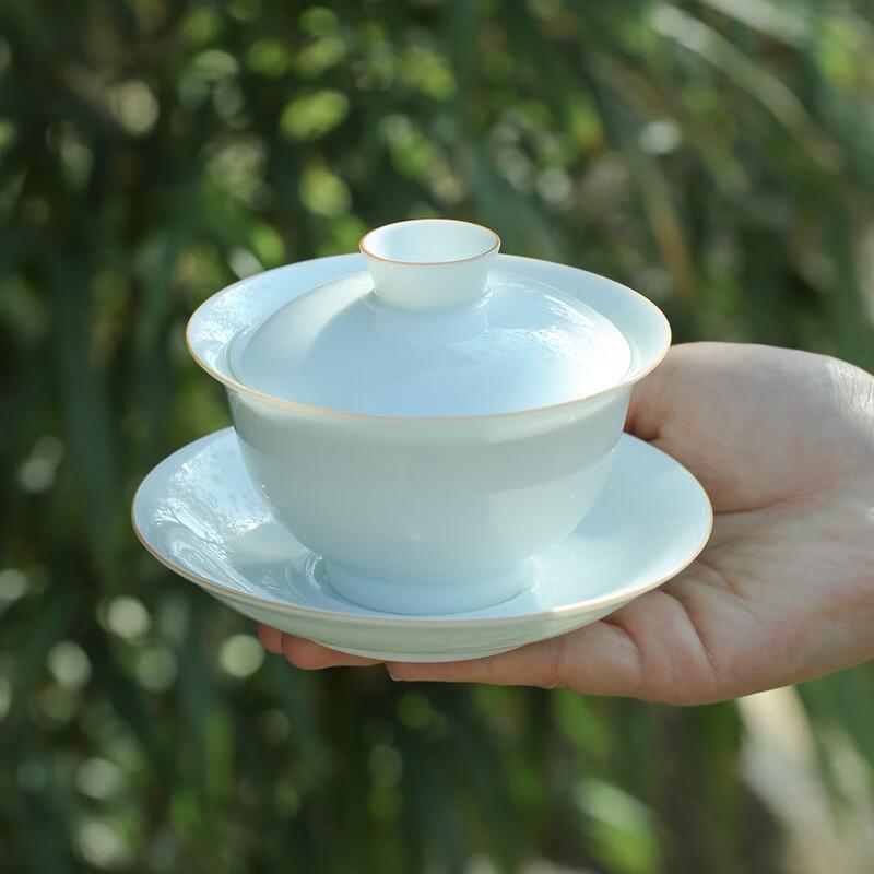 Chaxun Petal Ceramic Gaiwan Teacup