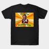 Men Black Print T-shirt Stanley Roper Aka Mr. Roper No-Cut Transfer Paper Print Cotton Tshirt