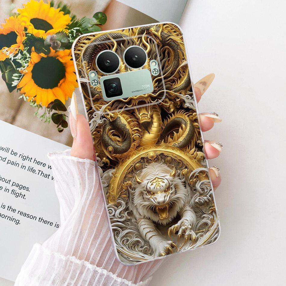 For Realme GT 8 Pro 2025 Cool Dragon Tiger Pattern Phone Case For Realme GT8 GT 8Pro 5G RMX5210 Soft Silicone TPU Cases