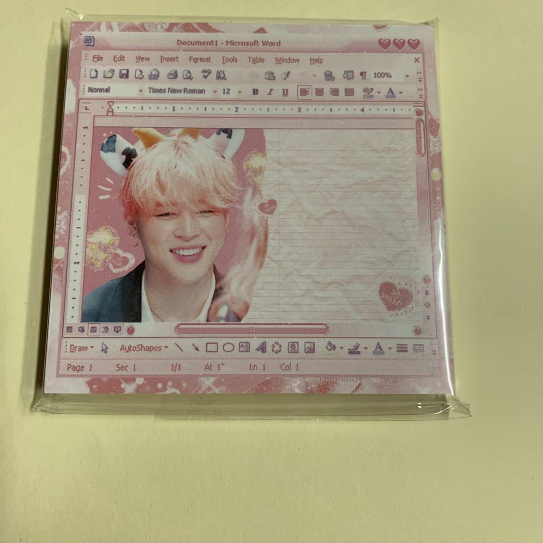 

[Б/У] BTS Чимин маленький блокнот для заметок 1 шт. 50 листов корейский фан-товар