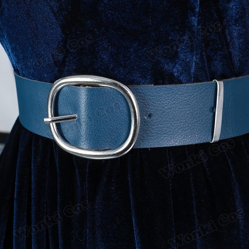 Costum Cosplay Alien Stage Mizi Perucă Păr Rochie Mizi Albastru Profund Pentru Femei Evenimente Anime Comic Con Petrecere Ținute