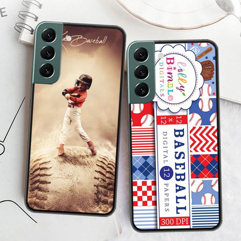 Baseball Phone Case For Samsung Galaxy S22 S25 Ultra S21 S10 Plus S25Edge S20 S23 S24 FE S10E Cover Silicone Soft TPU Clear Shel