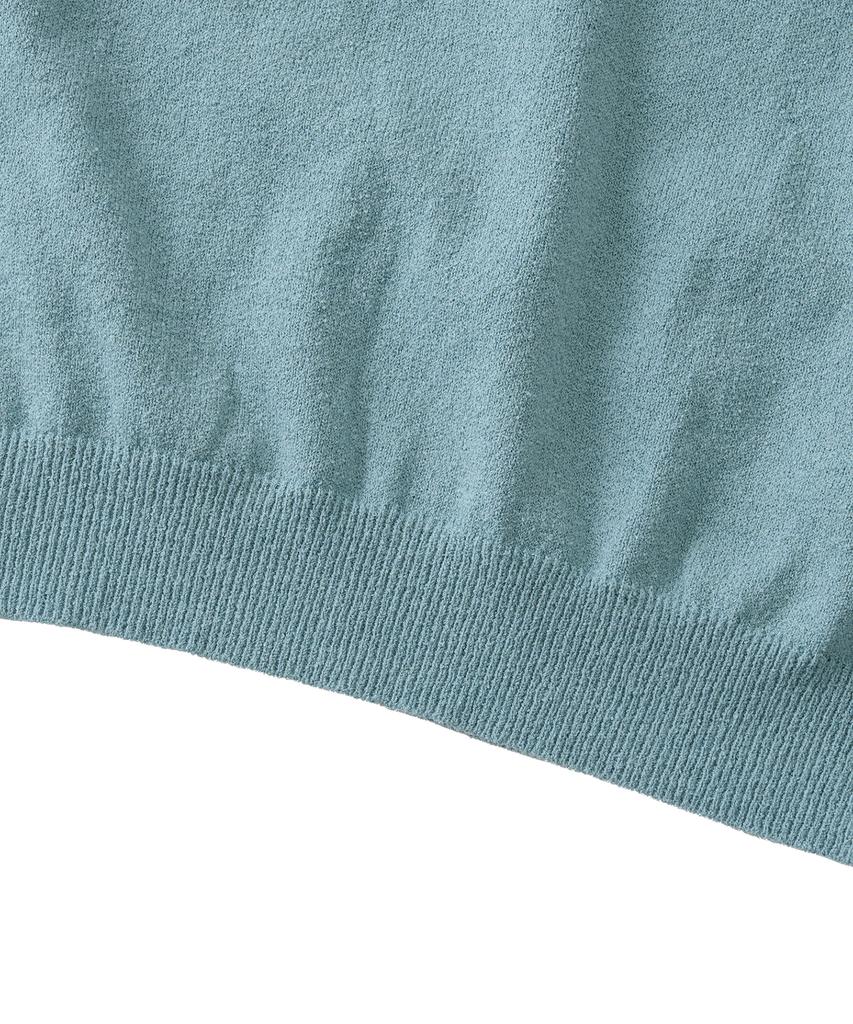 ANALOG MOOD Airy Cooling Round Short Sleeve Knit (Mint)