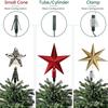 Christmas Tree Topper Stand Sturdy Spiral Holder Twist On Tree Topper Supporter Replacement for Indoor Outdoor Holiday Party