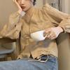 Women's Chic Design Sense Long-sleeved Temperament Shirt with A Slim Casual Shirt