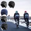 Unisex Cycling Beanie With Face Mask Warm Breathable Helmets Liner For Biking And Skiing Riding In Winter Cold Weather
