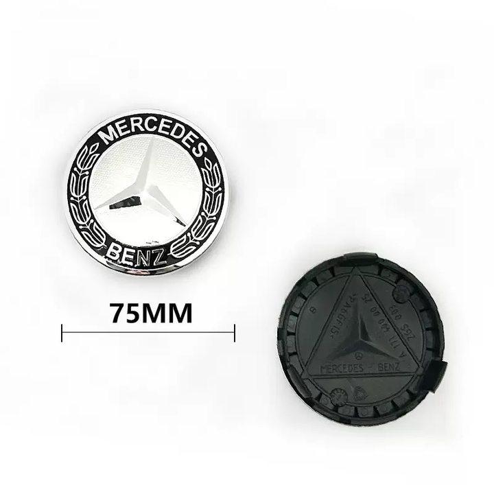 SRGK3 75mm 4pcs car wheel hub center cover replacement badge suitable for Mercedes Benz W203 W205 W204 W221 W222 W220 W212 W211 W210 W
