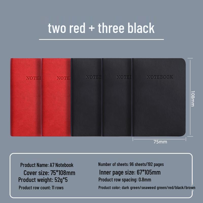 A7 Mini Tragbares Taschennotizbuch für Krankenschwestern und Ärzte