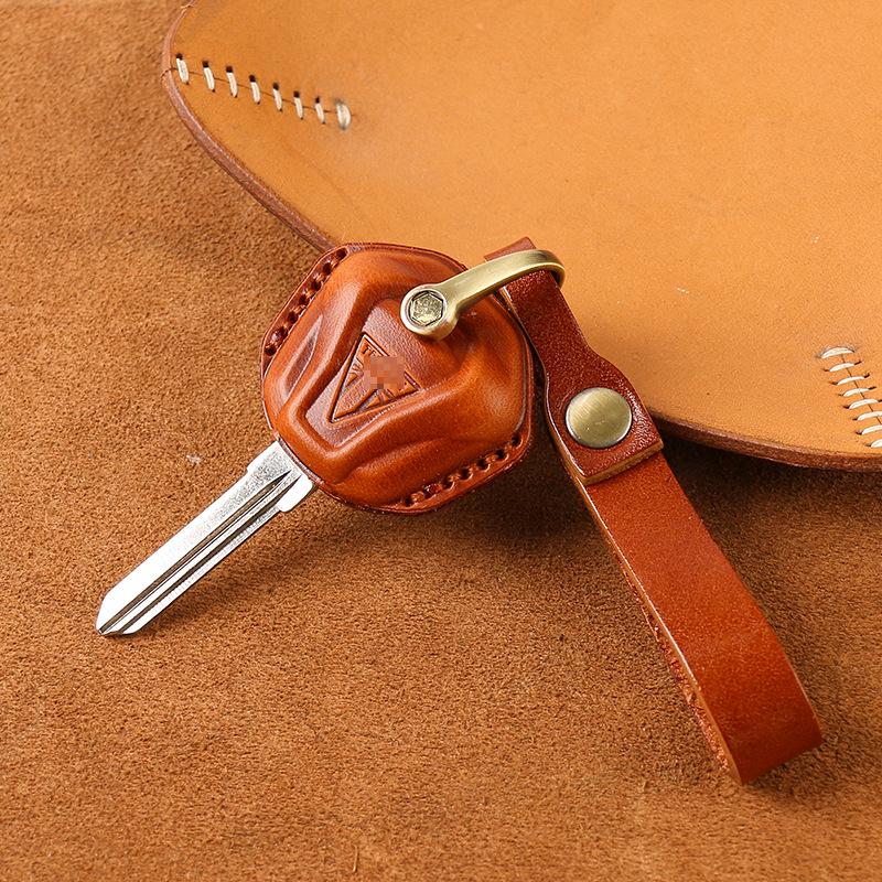 Genuine Leather Retro Key Bag for Triumph T120/T100/Bobber Motorcycle