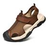 Large size men's shoes summer new bag head sandals breathable non-slip deodorant outdoor leisure wading beach shoes men