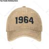 Cool Cotton Born In 1964 Birthday Gift Baseball Cap for Men Women Personalized Adjustable Adult Dad Hat Hip Hop