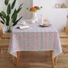 North Style Lace Dining Table Cloth Printed Tablecloth Cover Towel Striped Floral Rectangular Tablecloth Table Top