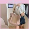 Large Capacity Stylish Canvas Tote Bag For Women Ideal For Commuting And College Use