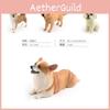 Realistic Golden Retriever Teddy Sheepdog Shiba Inu Corgi Plastic Animal Figurines