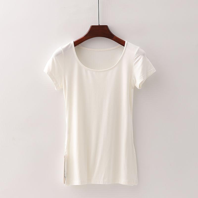 

[Suo] Скидка бренда торгового центра Женская новинка Спортивная футболка для бега Стрейч Слим Круглый вырез Короткий рукав Йога 3o019 White XL/170