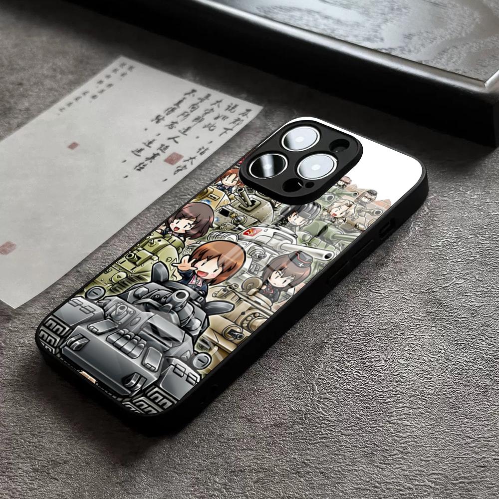 Girls Und Panzer Phone Case For IPhone 16 Pro Max 15 Plus 14 Pro 12 11 13 Mini X XR XS Max 8 7 Plus SE Glass Cover