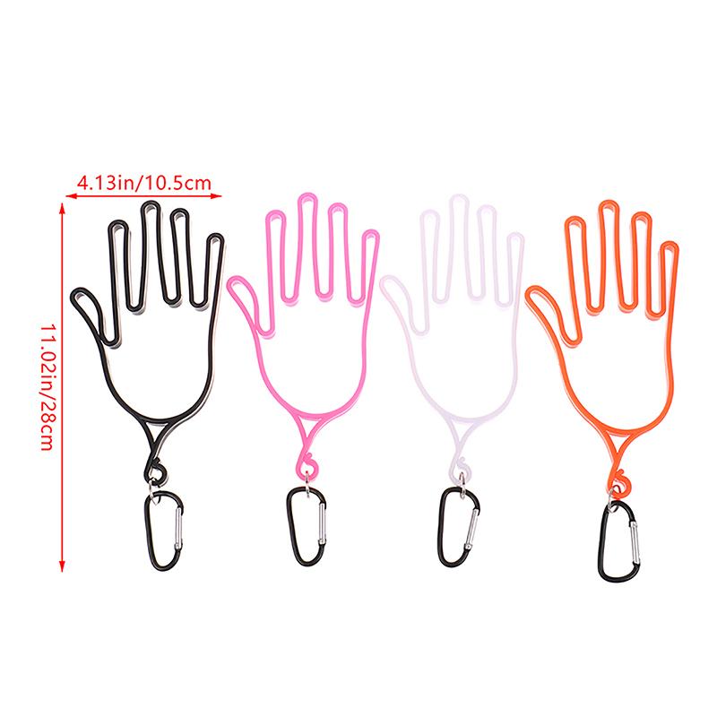 Golf Glove Holder With Key Chain Plastic Glove Rack Dryer Hanger Stretcher With Buckles Gloves Holder Keeper Dryer Shaper Tool