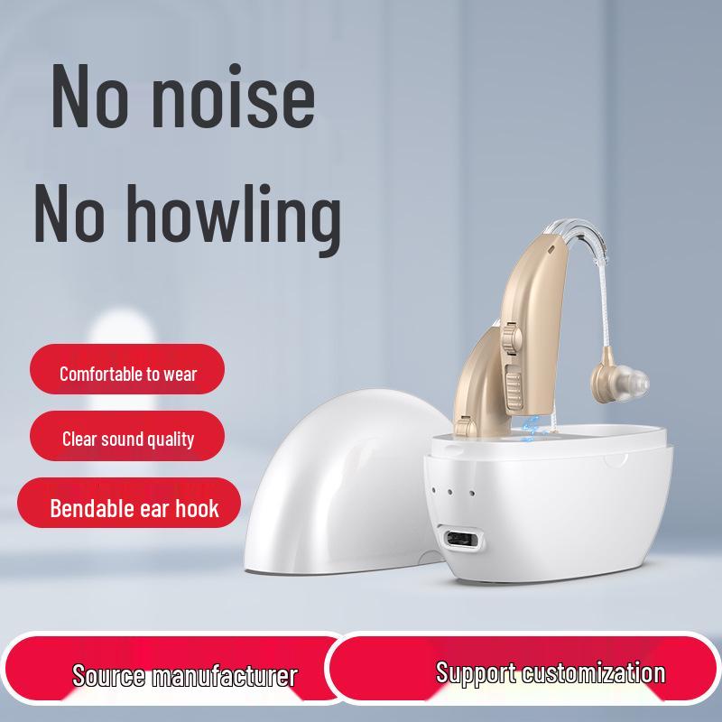 Noise-Canceling Hearing Aids with Sound Amplifier & Charging Case for the Elderly