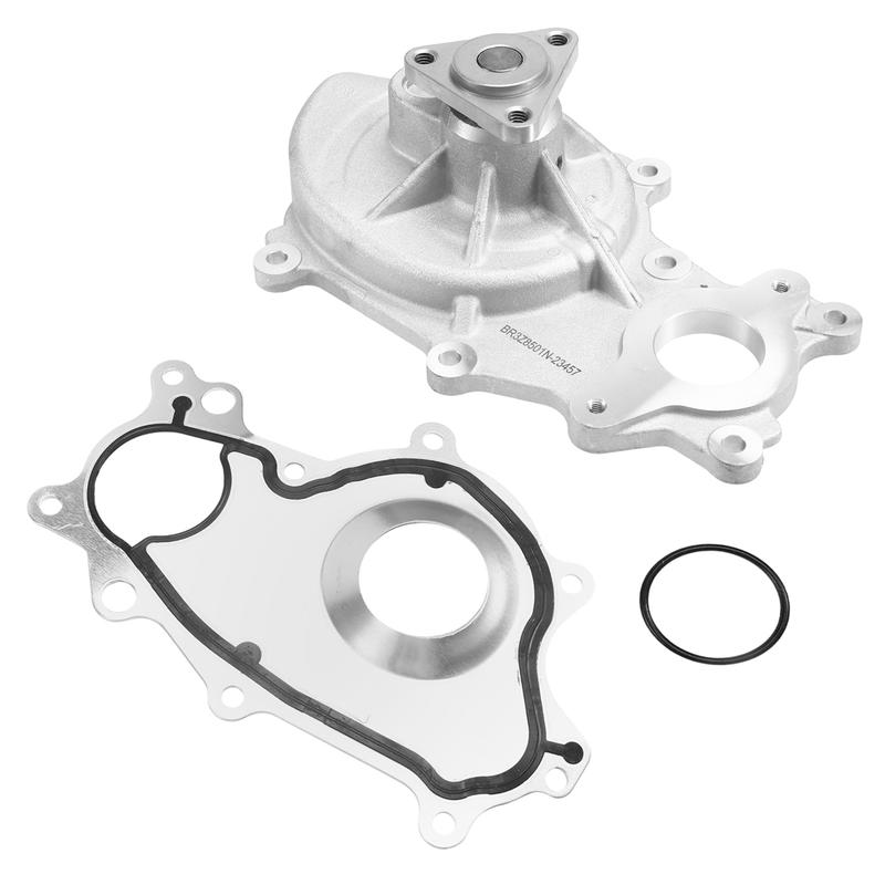 #916R NEW Water Pump AW6654 BR3Z-8501-N Fits for Ford F150 Transit-150 Mustang 3.7L 2011-2019 (Silver)