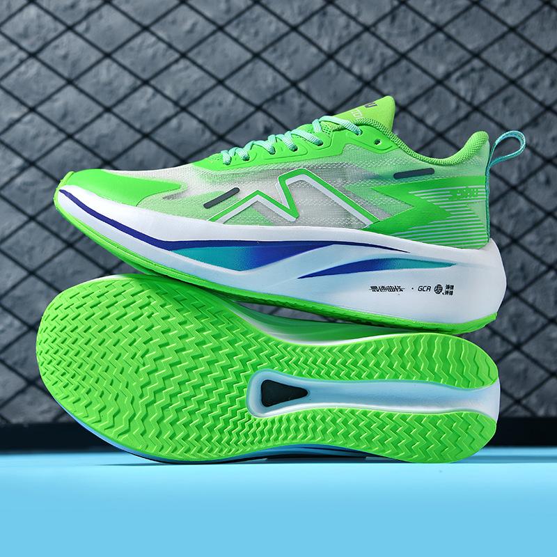 Summer Professional Marathon Soft-soled Mesh Breathable Sneakers, Thin Running Shoes, Men's Racing Long-distance Running Sneakers