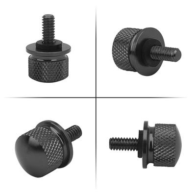 Retail&Wholesale Black Chrome Gold CNC Billet Aluminum Seat Bolt Screw Thumbscrew Mount For Harley Dyna Street Bob Accessories