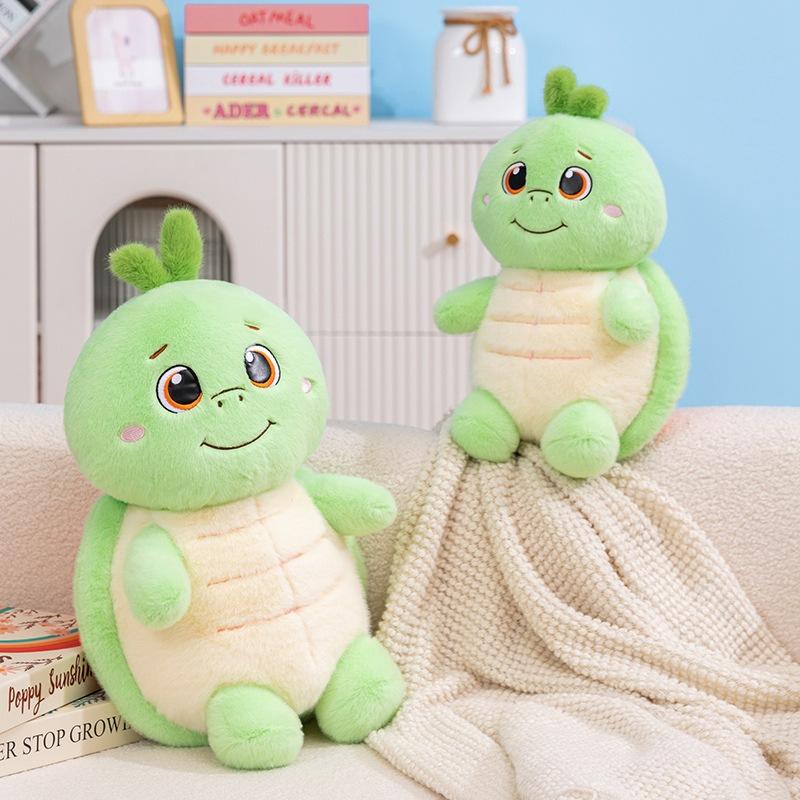 Cute Cute Persimmon Turtle Doll Plush Toy Turned Into Turtle Doll Girls Accompany Soothing Doll