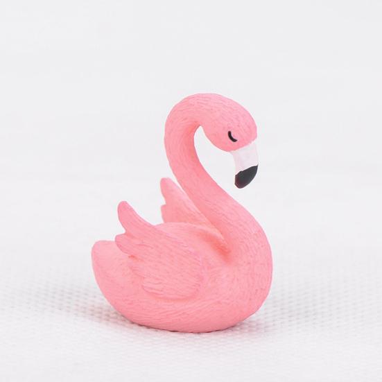 Mini Flamingo Model Figurine DIY Miniature Landscape Garden Bonsai Ornament Gift