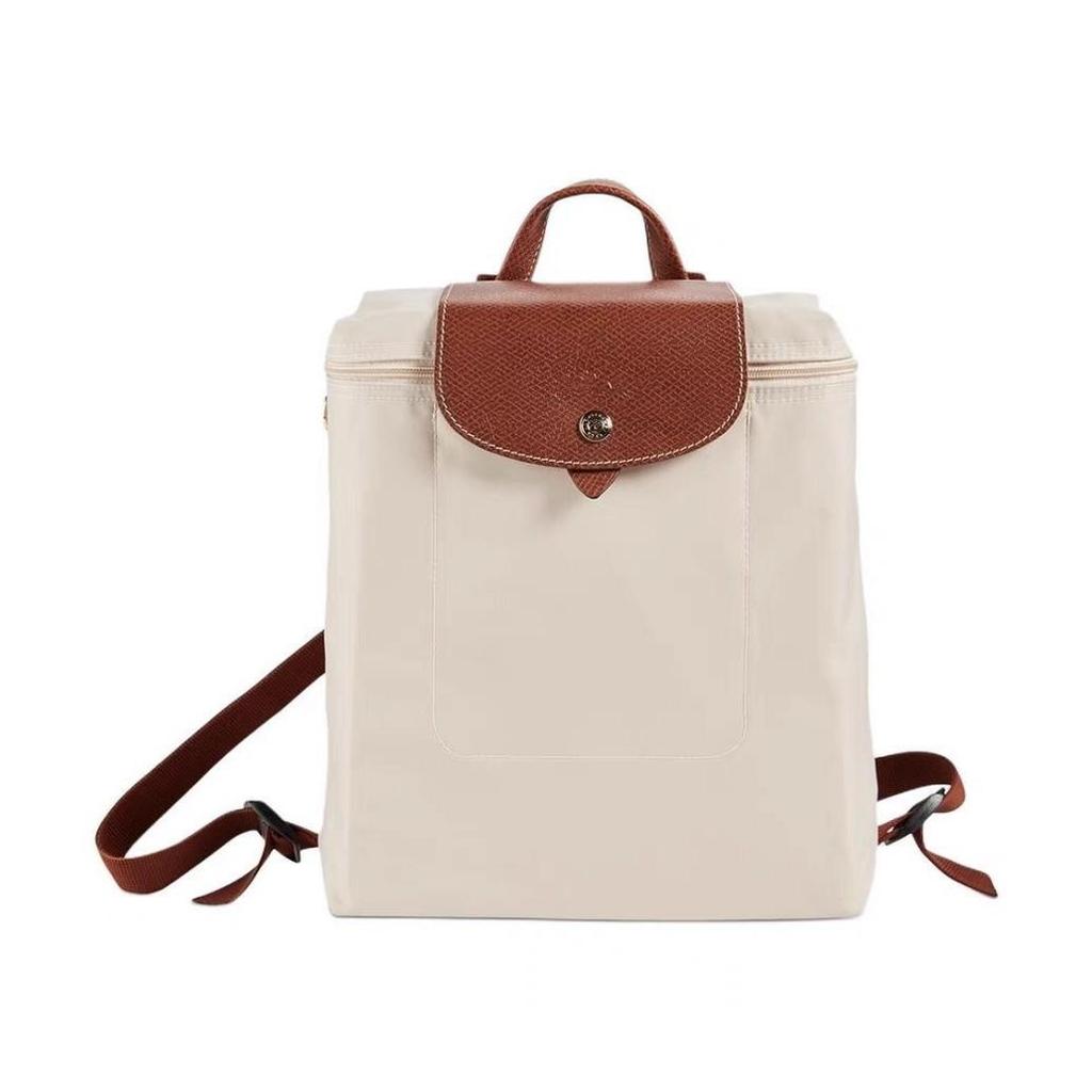 French Dragon Inlay Waterproof Nylon Backpack with Phone and ID Pocket - Women's Casual Street Style