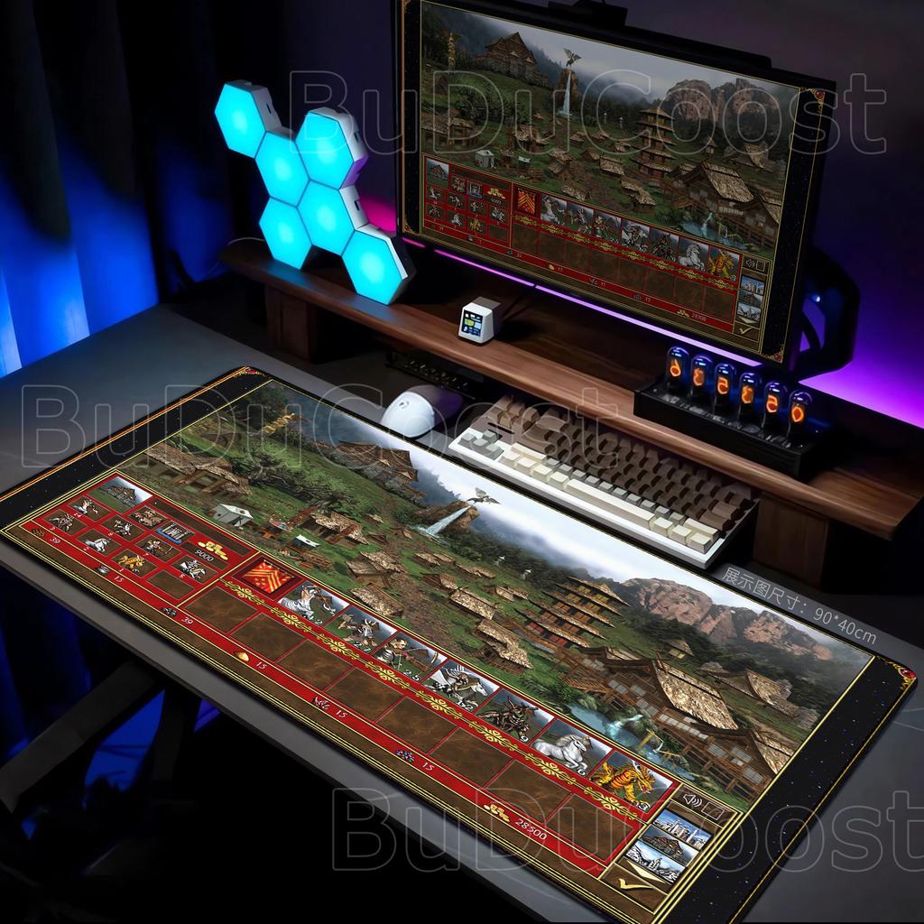 Anime Heroes of Might and Magic 3 Map Laptop Accessories Mouse Pad Gaming Laptops Keyboard Mat Desk Protector Deskmat Gamer Mats