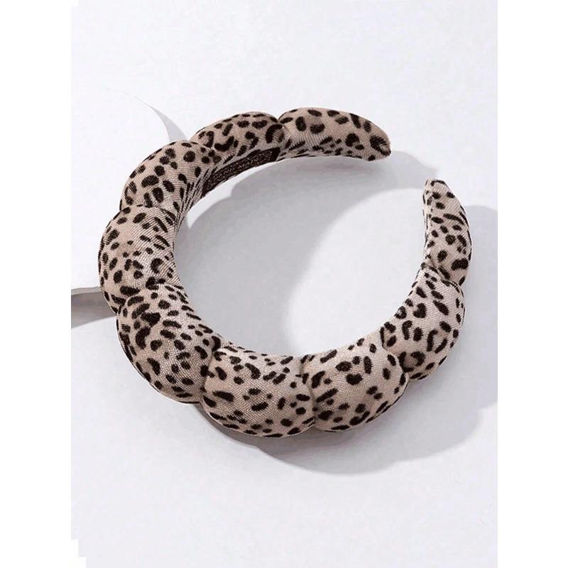 Haarband mit Leopardenmuster, Make-up-Haarband, Haarspange für Frauen zur Gesichtspflege, Spa-Geschenk, Party