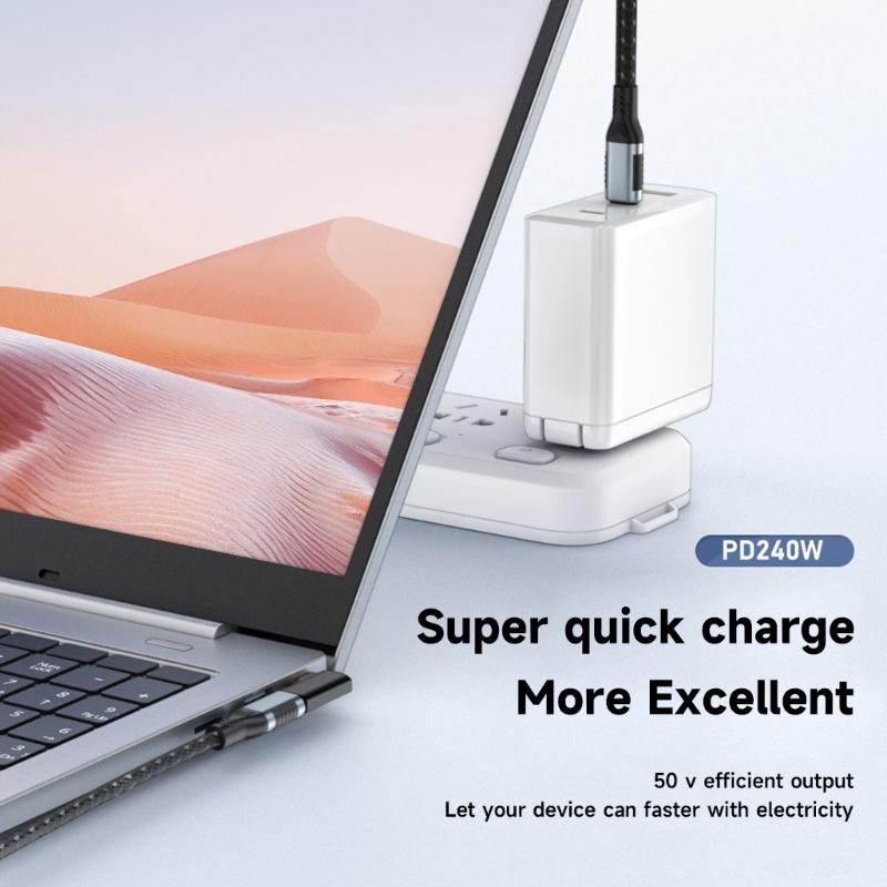 High-Speed USB C Male To Female Extender Adapter Connector 240w High-Speed Charging and 40Gbps Data Transmission