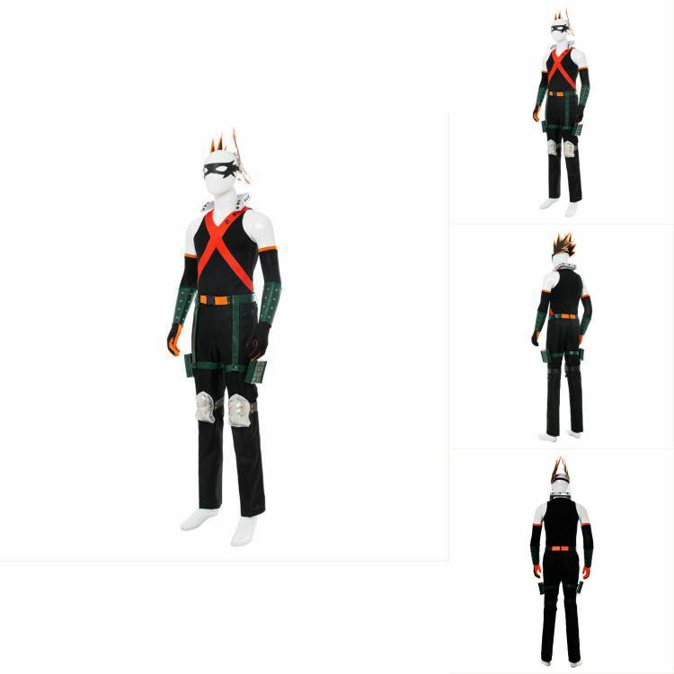 My Hero Academia Bakugou Katsuki Cosplay Costume With Headband And Protective Gear For Anime Fans