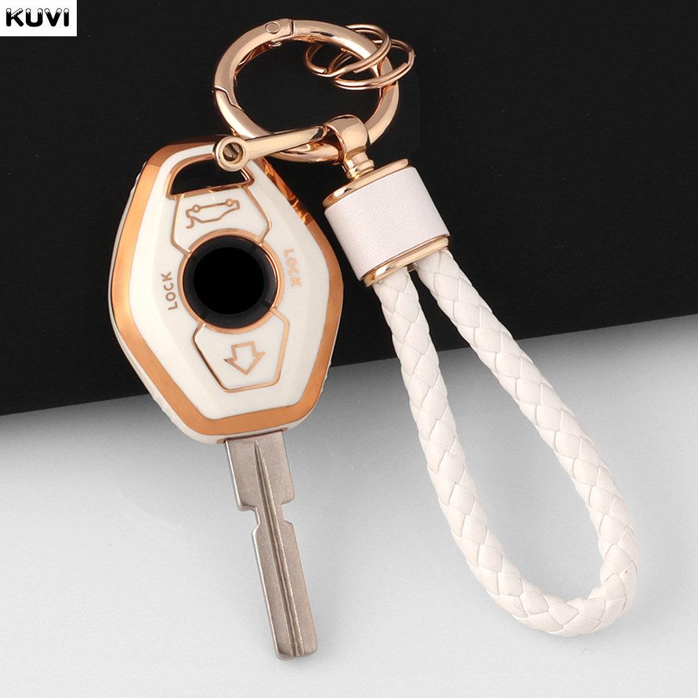 New TPU Smart Car Key Case Cover Shell Holder Fob for BMW X3 X5 Z3 Z4 3 5 7 SERIES E38 E39 E46 E83 1998-2005 Protector Keychain