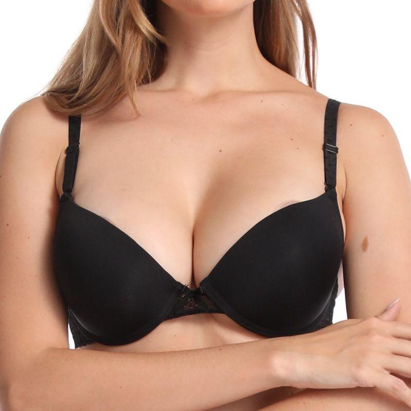 Women Small Size Bra Thin Mold Cup Bow Lace Push Up Bras Comfortable  with Wire Brassiere 75B - 85B -9863