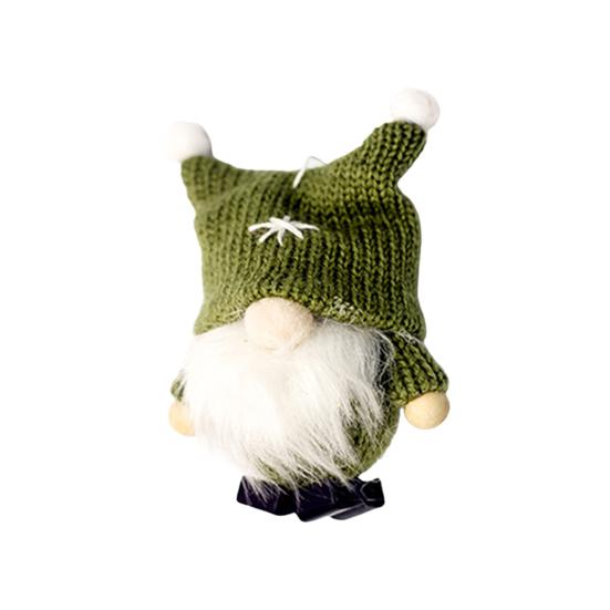 2Pcs Faceless Dolls Hanging Plush Ornament Knitted Cartoon Dolls Christmas Decorations Home Decor