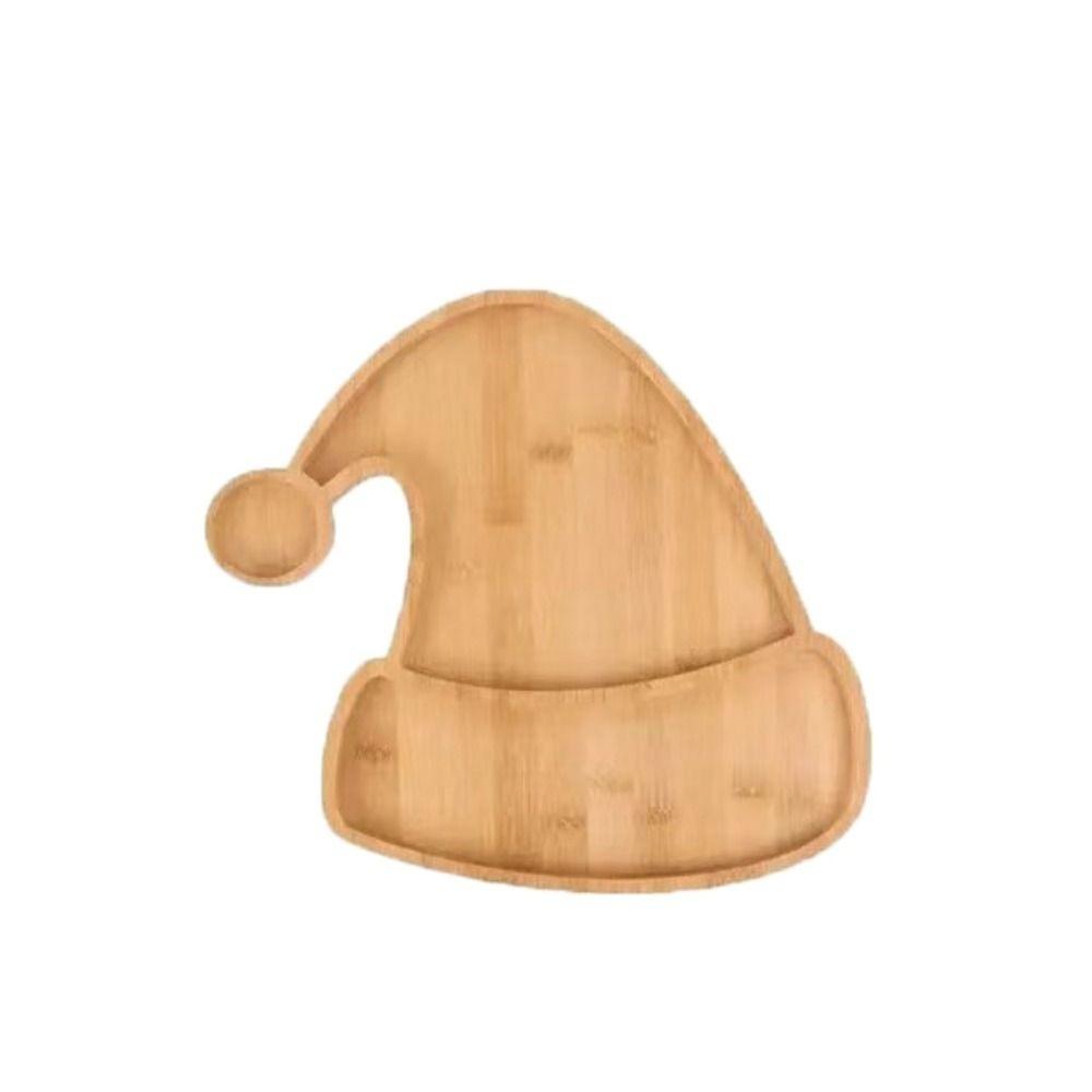 Wooden Elk Snacks Plate Cartoon Pattern Appetizer Tray Christmas Tree Serving Tray  Living Room