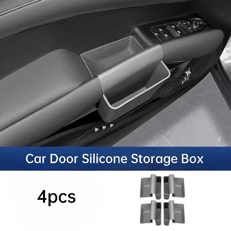For BYD Atto 3 Yuan Plus ADAS Smart Driving Edition Car Door Handle Storage Box Leather Organizer Tray Interior Accessories