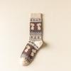 Winter Coral Fleece Cartoon Calf Socks Thickened Long Tube Warm Knee Floor Socks
